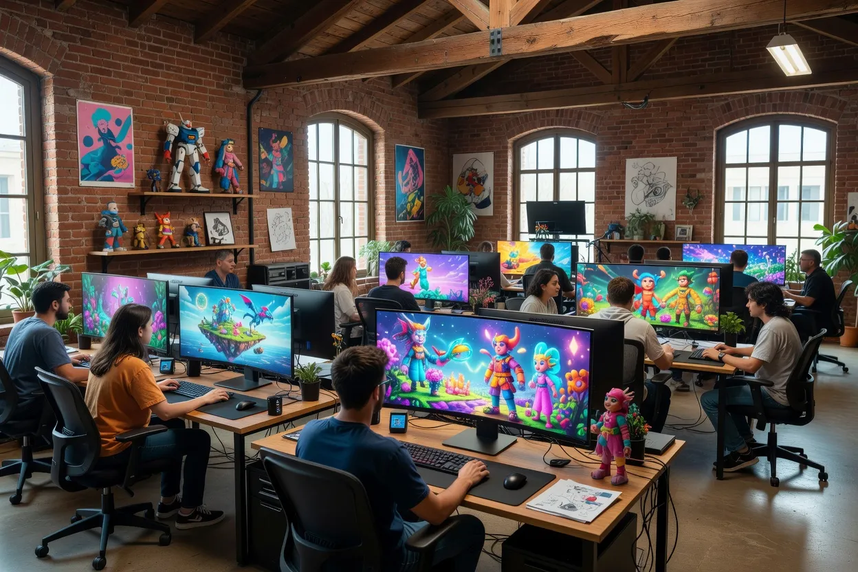 Développeuse gameplay senior travaillant sur Unreal Engine 5 dans un studio lyonnais
