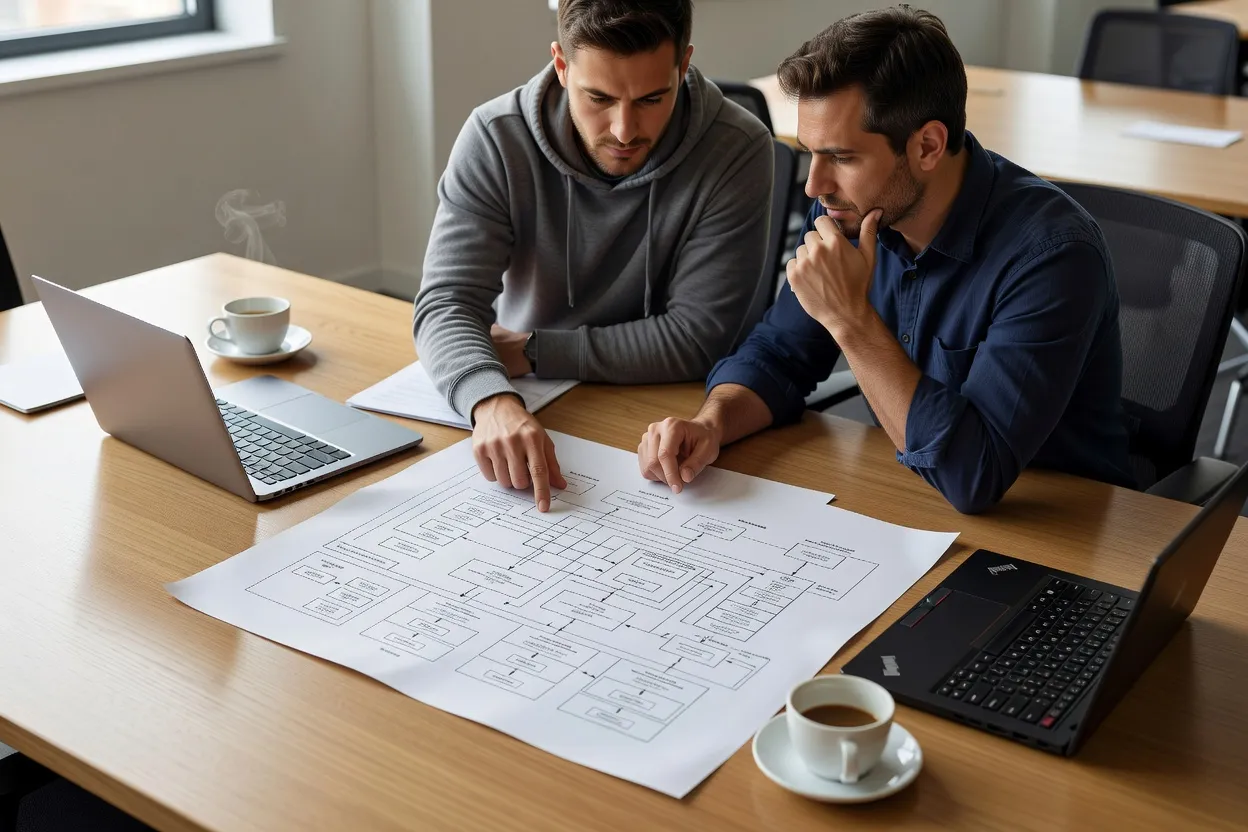 Comparaison visuelle monolithe modulaire versus microservices en 2026