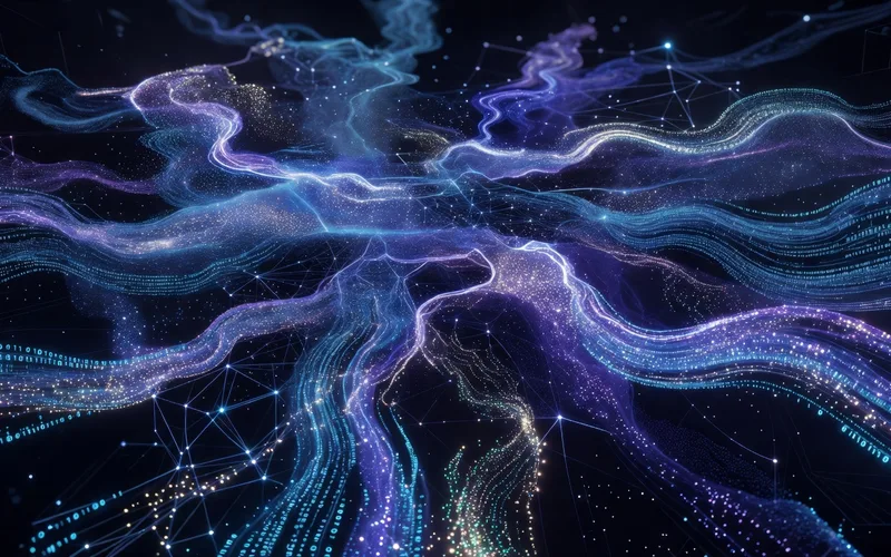 Prompt engineer travaillant sur l'optimisation d'instructions pour un modele d'intelligence artificielle avec des resultats affiches sur ecran